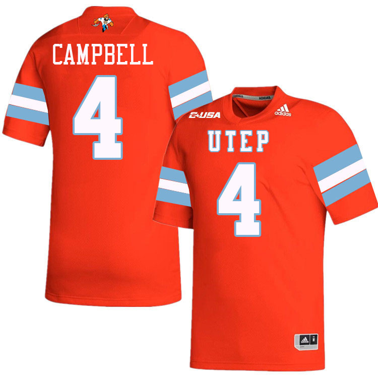 #4 Neil Campbell UTEP Jersey,UTEP Miners College Football Jersey,Uniforms-Throwback